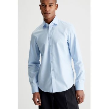 Camasa slim fit din amestec de bumbac organic