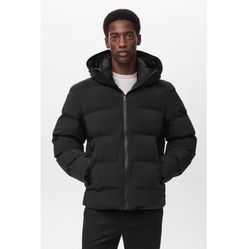 Geaca cu gluga impermeabila - Negru