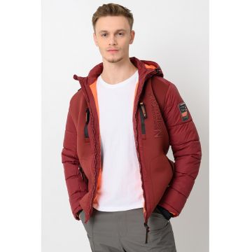 Geaca cu imprimeu logo Beachwood - Rosu inchis