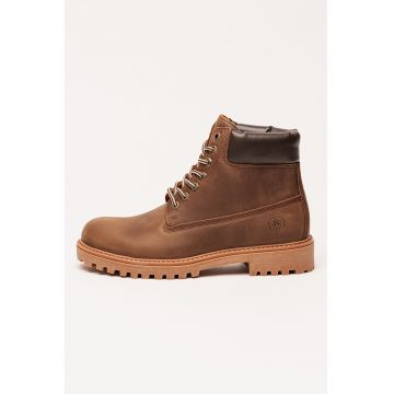 Ghete de piele nabuc - Maro inchis