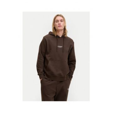 Hanorac barbati - Jack Jones - bumbac organic/poliester - maro - Maro