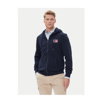 Hanorac  bleumarin - cu fermoar