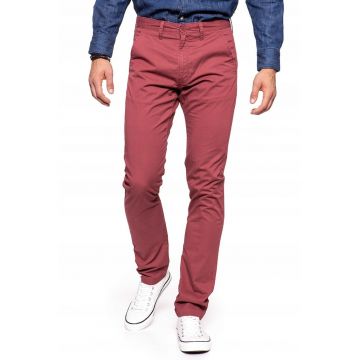 Pantaloni barbati  Chino - slim fit - rosii - bumbac -
