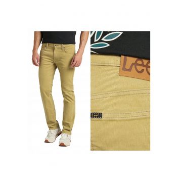 Pantaloni barbati  Daren Zip Fly - straight fit - culoare nisipiu - bumbac elastan
