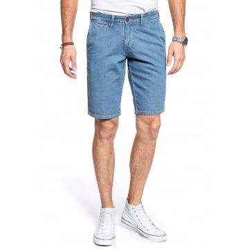 Pantaloni scurti barbati  Classic Chino - albastru - bumbac -