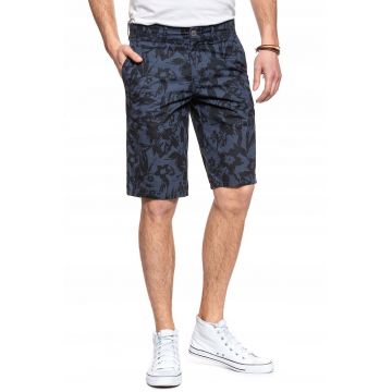 Pantaloni scurti barbati -  Classic Chino - regular fit - albastru - bumbac -