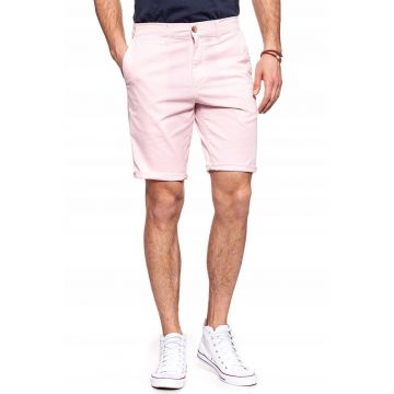 Pantaloni scurti  CHINO SHORT - roz - bumbac-elastan -