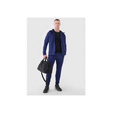 Pantaloni sport barbati  antrenament - uscare rapida - bleumarin - material sintetic