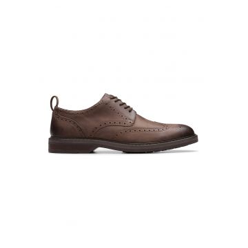 Pantofi brogue de piele Aldwin Limit - Maro inchis