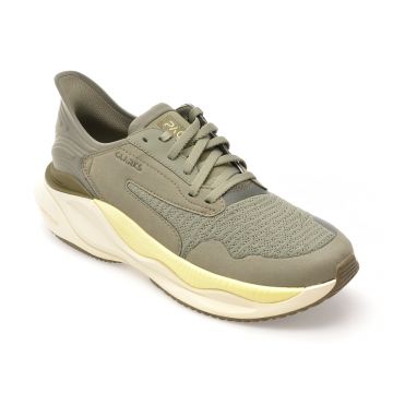 Pantofi sport CLARKS verzi, CLARKS PACE, din material textil