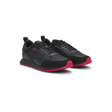 Pantofi sport low-cut cu logo - Negru