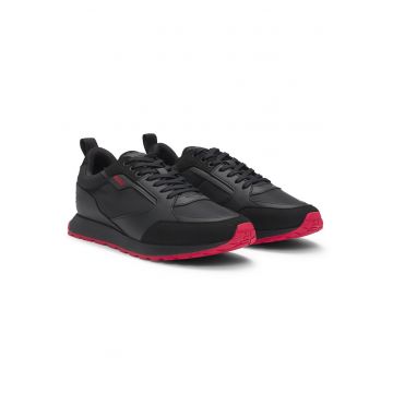 Pantofi sport low-cut cu logo - Negru
