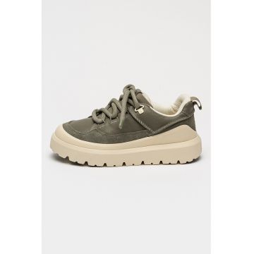 Pantofi sport low-cut de piele cu garnituri de piele intoarsa Heritage Utility - Verde
