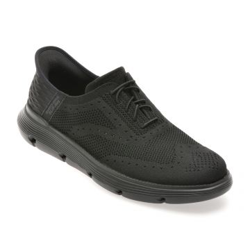 Pantofi sport SKECHERS negri, GARZA, din material textil