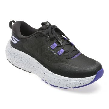 Pantofi sport SKECHERS negri, GO RUN SUPERSONIC MAX A/T, din material textil