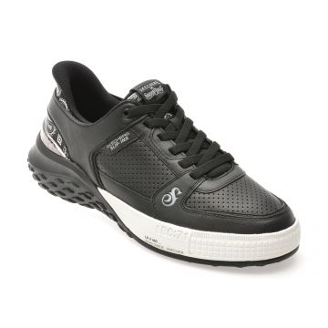 Pantofi sport SKECHERS negri, SIZZLE, din piele naturala