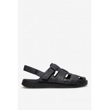 Sandale  PILTON-03 piele naturala - negru - Negru