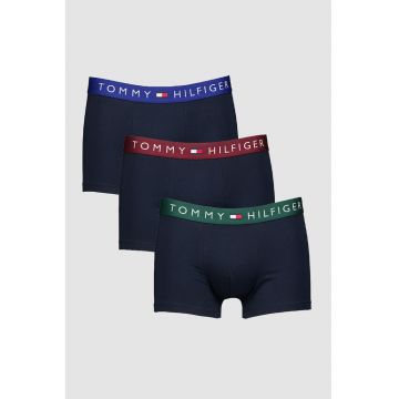 Set de boxeri din amestec de bumbac - 3 perechi - Albastru inchis/Albastru ultramarin