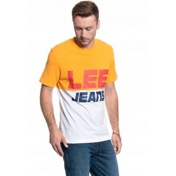 Tricou barbat  COLOUR BLOCK TEE - multicolor - 100% bumbac - croiala regular fit -
