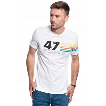 Tricou barbat -  RAINBOW TEE - alb -