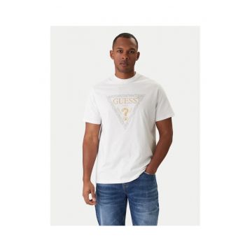 Tricou barbati  alb - din bumbac