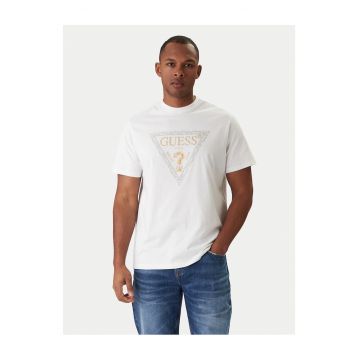 Tricou barbati  alb - din bumbac