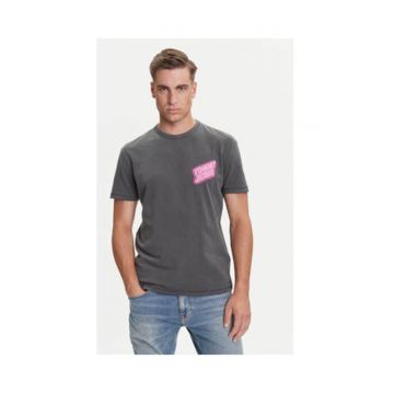 Tricou barbati -  gri - 100% bumbac -