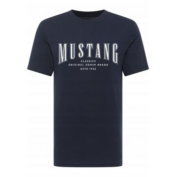 Tricou barbati  model Alex - bleumarin - bumbac - logo imprimat -