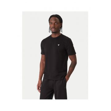 Tricou barbati  negru - bumbac - logo
