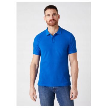 Tricou polo barbat -  albastru - cu logo -