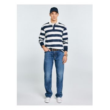 Bluza polo cu imprimeu in dungi Miker