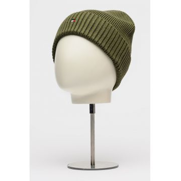 Caciula elastica din amestec de bumbac organic - Kaki