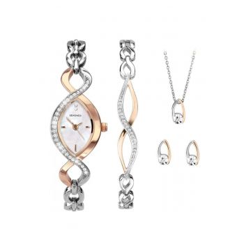 Ceas Barbati -  Classic S-2807G.76 - Set cu Pandantiv - bratara si cercei