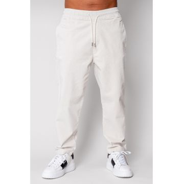 Pantaloni drep lung din reiat Off White 19622 - Alb