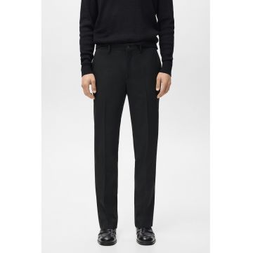 Pantaloni eleganti cu croiala slim-fit - Negru