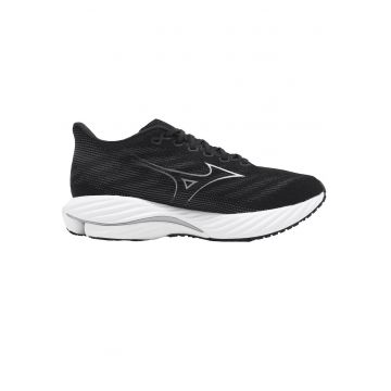 Pantofi alergare barbati  Wave Rider 28 2E Wide SS 2025 Negru/Alb - Negru