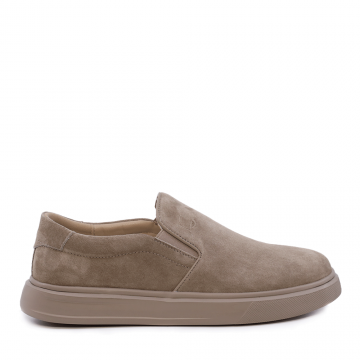 Pantofi slip on bărbați Luca di Gioia bej din velur  3911BP810VBE