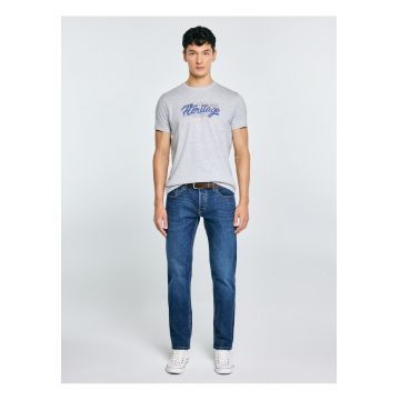 Tricou cu imprimeu si decolteu la baza gatului Keren