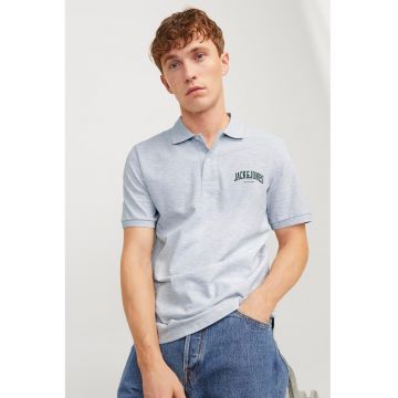 Tricou polo cu logo - Alb