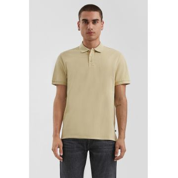 Tricou polo uni - Maro camel