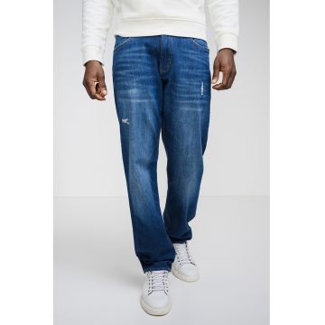 Blugi drepti G16 - Albastru inchis