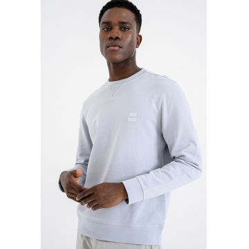 Bluza de trening relaxed fit cu decolteu la baza gatului Westart - Gri deschis