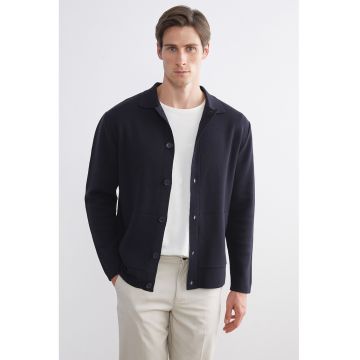 Cardigan cu nasturi - Bleumarin