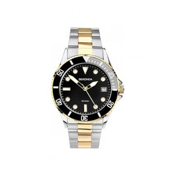 Ceas Barbati  Classic S-1673.00 - quartz - 38mm - bratara inox - culoare negru