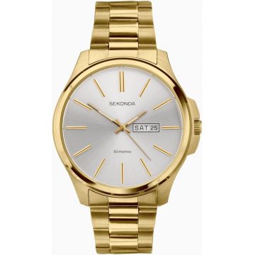 Ceas pentru barbati -  Otel inoxidabil - Auriu