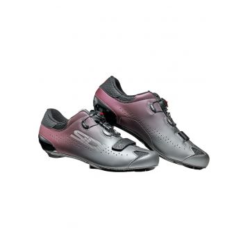 Pantofi ciclism sosea  Sixty - Mov/Argintiu