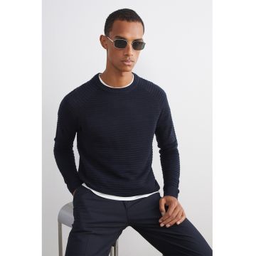 Pulover slim fit - Bleumarin