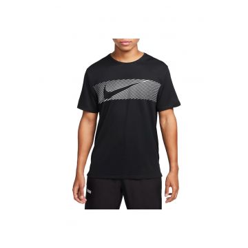 Tricou alergare barbati  Miler Dri-FIT - negru - L