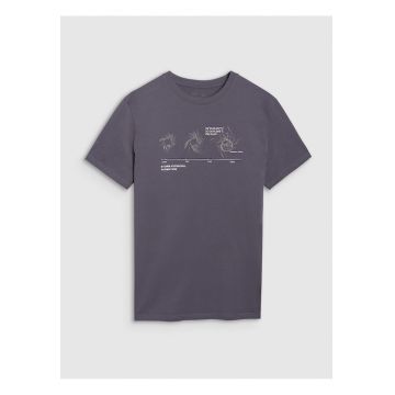 Tricou Barbati Antracit Bumbac  Gri antracit