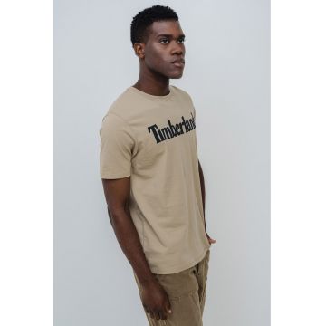 Tricou cu imprimeu logo Linear - Negru/Verde pal